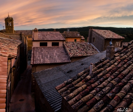 Murillo de Gállego Spain Roof Sunset